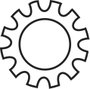 Toolcraft horganyzott acél fogazott alátét, külső fogazású, M4, DIN 6797, 100 db bélyegkép