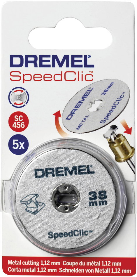 Dremel SC 456 SpeedClic 38 mm átmérőjű 12db-os fém vágótárcsa készlet 2. kép
