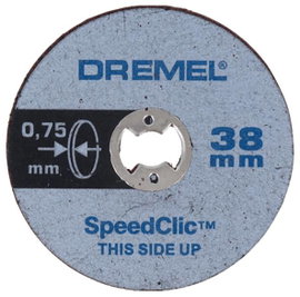 Dremel SC SpeedClic 38 mm átmérőjű 5db-os 0,75mm vastag vágótárcsa készlet
