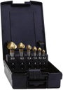 Kúpos süllyesztő készlet, 5 részes HSS TiN 6.3 mm, 10.4 mm, 16.5 mm, 20.5 mm, 25 mm Exact 05568 bélyegkép
