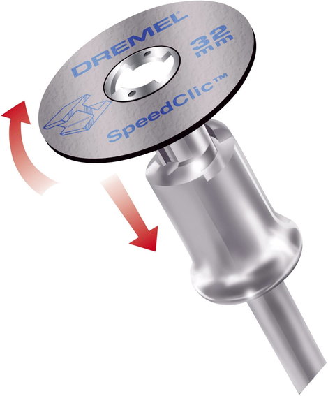 12db-os vágótárcsa készlet, 38 mm átmérőjű, Dremel Speedclic 2615S690JA 3. kép