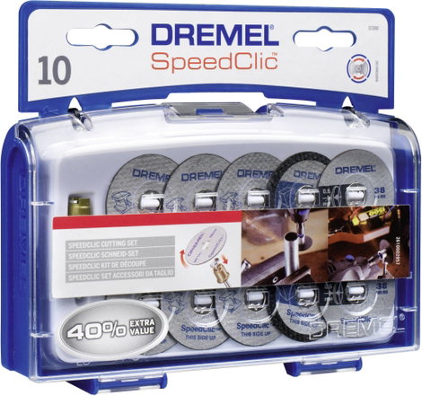 12db-os vágótárcsa készlet, 38 mm átmérőjű, Dremel Speedclic 2615S690JA 4. kép