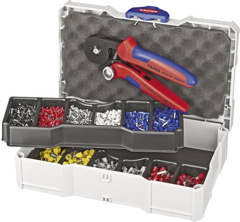 1250 részes. Érvéghüvely krimpelő készlet KNIPEX 97 90 09