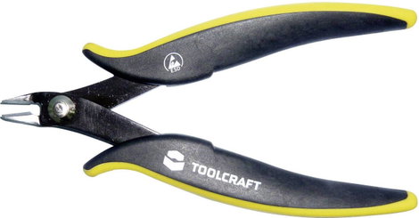 ESD Elektronikai oldalcsípőfogó 134 mm hosszú ToolCraft 816743
