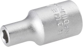 Dugókulcs betét 1/4&quot  6 mm