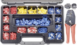 Krimpelőfogó készlet kábelsarukkal 1004 részes 1.72 - 8.2 mm Toolcraft 820927