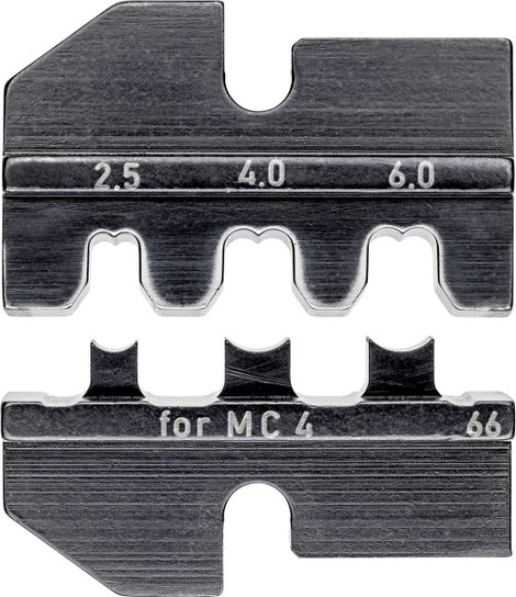 Knipex 97 49 66 krimpelő betét napelemes csatlakozó dugóhoz, MC4 2.5-től 6 mm²-ig Knipex krimpelő fo