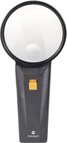 Kézi nagyító, világítással 2x/4 x 75 mm Toolcraft 821031