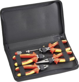 VDE szerszámkészlet, szigetelt villanyszerelő fogó készlet 4 részes Toolcraft 821033
