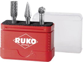 Keményfém maróstift, frézer készlet 3 részes 6mm-es szárral RUKO 116001