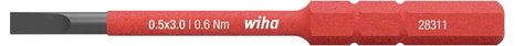 Wiha VDE 3mm-es cserélhető, egyenes pengéjű lapos szigetelt csavarhúzószár 2. kép