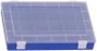 Alutec 24 részes alkatrésztároló doboz, átlátszó/kék, 335 x 225 x 55 mm 2. bélyegkép