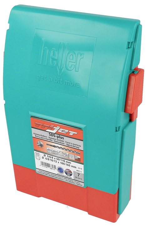 SDS-Plus Ütvefúró készlet 7 részes Heller TriJET 26813 4 2. kép