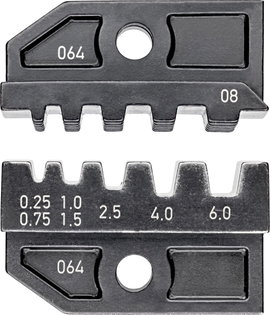 Knipex 97 49 08 érvéghüvely krimpelőfogó krimpelő betét, préselő betét 0.25 - 6 mm² -ig Knipex krimp