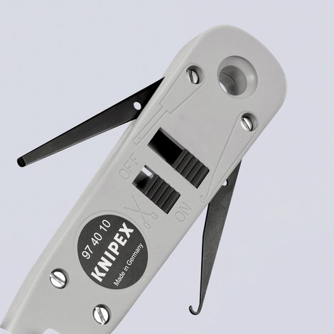 UTP, STP kábel betűző, vezetéktuszkoló szerszám 0,4 - 0,8 mm KNIPEX 97 40 10 13. kép