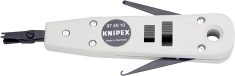 UTP, STP kábel betűző, vezetéktuszkoló szerszám 0,4 - 0,8 mm KNIPEX 97 40 10 6. kép