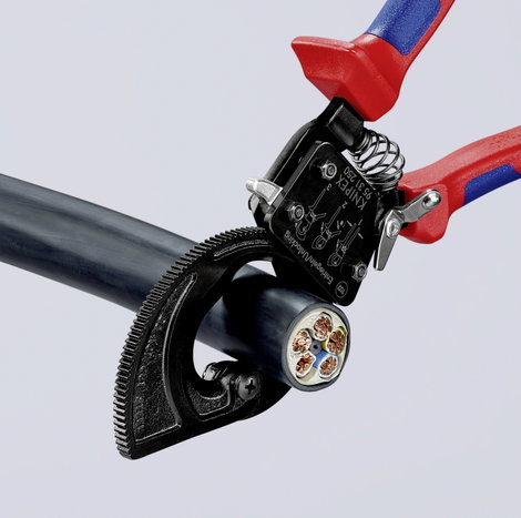 Racsnis kábelvágó 250 mm, 32 mm vágóképesség, Knipex 95 31 250 9. kép