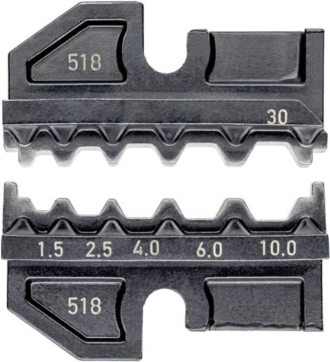 Knipex 97 49 30 szigeteletlen toldó krimpelő betét, préselő betét 1.5 - 4 mm² -ig Knipex krimpelő fo
