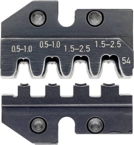 Knipex 97 49 54 krimpelő betét, préselő betét moduláris érintkezőkhöz 0.5 - 2.5 mm² -ig Knipex krimp