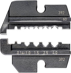 Knipex 97 49 60 krimpelő betét, préselő betét csavart érintkezőkhöz (HTS + Harting) 0.14 - 4 mm² -ig