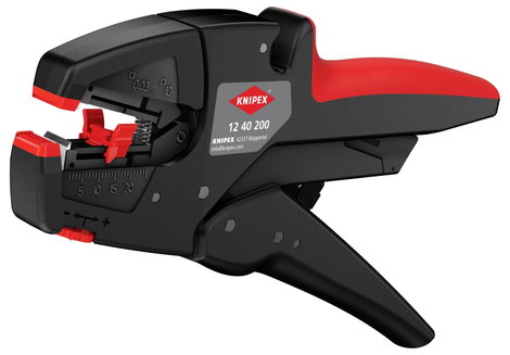 Automatikus vezetékcsupaszoló, blankoló fogó 0,03...10 mm², Knipex 12 40 200 3. kép