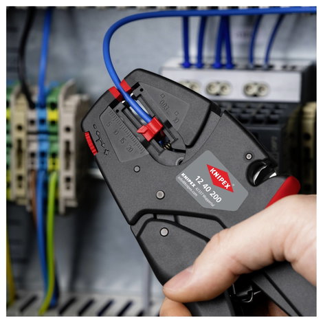 Automatikus vezetékcsupaszoló, blankoló fogó 0,03...10 mm², Knipex 12 40 200 4. kép