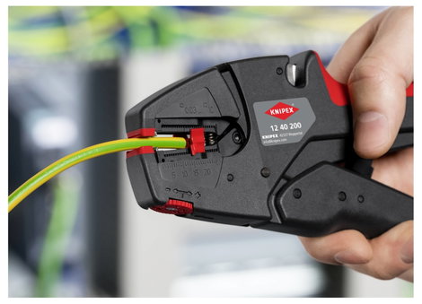 Automatikus vezetékcsupaszoló, blankoló fogó 0,03...10 mm², Knipex 12 40 200 8. kép