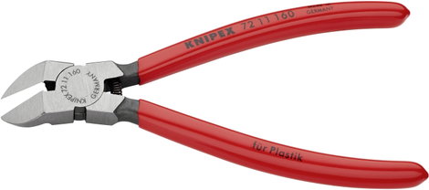 Csípőfogó 45º szögben hajlítva, műanyaghoz, KNIPEX 72 11 2. kép