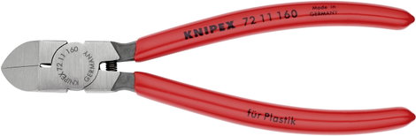 Csípőfogó 45º szögben hajlítva, műanyaghoz, KNIPEX 72 11 3. kép