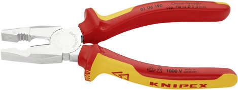 VDE kombifogó KNIPEX 190 mm 2. kép