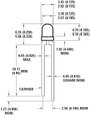 LED 3 MM, sárga, HLMP-1440 2. bélyegkép