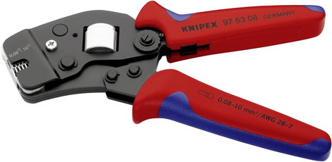 Önbeálló krimpelő fogó érvéghüvelyekhez, Knipes 97 53 08 3. kép