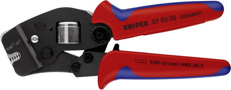Önbeálló krimpelő fogó érvéghüvelyekhez, Knipes 97 53 08 4. kép