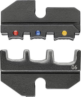 Knipex 97 49 06 krimpelőfogó krimpelő betét, préselő betét, szigetelt kábelsarukhoz 0.5 - 6 mm²-ig