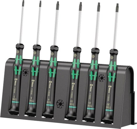 TORX elektronikai csavarhúzó 6 részes