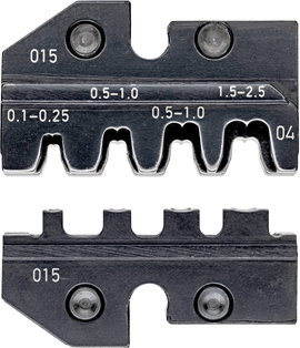 Knipex 97 49 04 krimpelőfogó krimpelő betét, préselő betét, szigeteletlen nyitott sarukhoz 2.8/4.8 m
