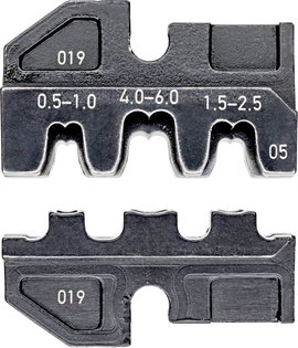 Knipex 97 49 05 krimpelőfogó krimpelő betét, préselő betét, szigeteletlen nyitott sarukhoz 2.8/6.3 m