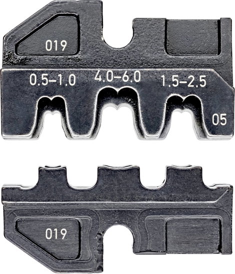 Knipex 97 49 05 krimpelőfogó krimpelő betét, préselő betét, szigeteletlen nyitott sarukhoz 2.8/6.3 m