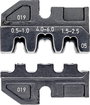 Knipex 97 49 05 krimpelőfogó krimpelő betét, préselő betét, szigeteletlen nyitott sarukhoz 2.8/6.3 m bélyegkép