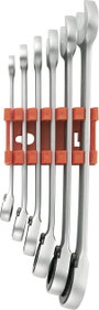 Átkapcsolható villás-/racsnis kulcssorozat, 8 - 19 mm, 6 részes TOOLCRAFT 824124 Kulcstávolság 8/10/ bélyegkép