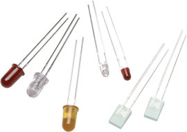 LED 5 MM, zöld, HLMP-3507