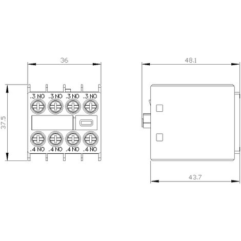 Siemens 3RH2911-1FA40 Védőkapcsoló tömb 10 A 1 db 3. kép