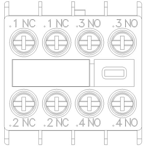 Siemens 3RH2911-1HA22 Védőkapcsoló tömb 10 A 1 db 4. kép