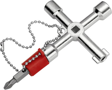 Elektromos kapcsolószekrény kulcs Knipex 00 11 03 13. kép