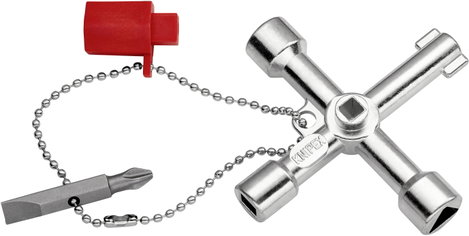 Elektromos kapcsolószekrény kulcs Knipex 00 11 03 14. kép