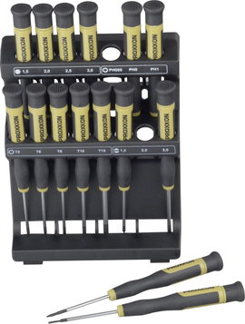 Elektronikai mikro csavarhúzó készlet, 15 részes, Proxxon Micromot 28148