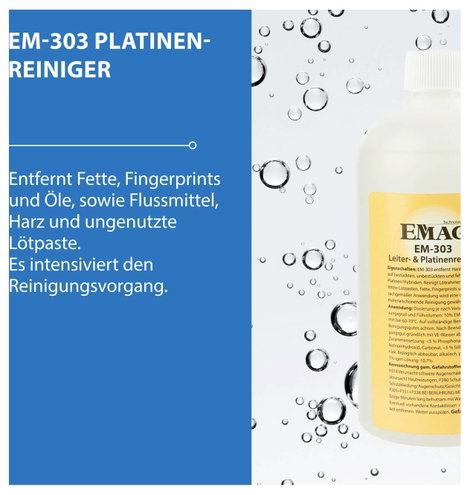 Ultrahangos tisztító folyadék, nyáklaptisztító koncentrátum 0,5 l, Emag EM303 2. kép