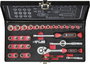 Dugókulcs készlet 6,3 mm (1/4), 36 részes, Toolcraft 826363 bélyegkép