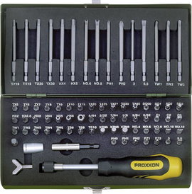 PROXXON 23107 75 részes Biztonsági- és speciális bit készlet 6,3 mm (1/4 &quot )