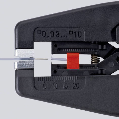 Automatikus kábelcsupaszoló, blankoló fogó 0.03 - 10 mm², Knipex MultiStrip 10 12 42 10. kép
